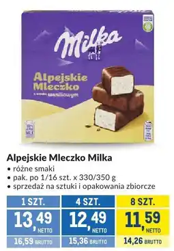 Makro Czekolada Alpejskie Mleczko Milka oferta