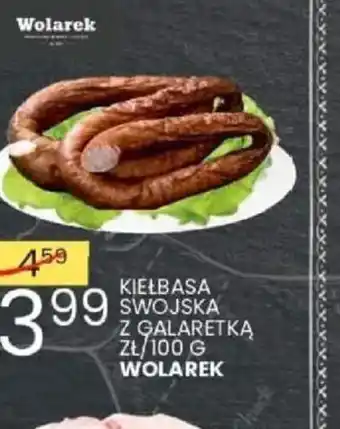 Wafelek Kiełbasa swojska z galaretką Wolarek oferta