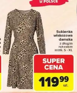Carrefour Sukienka wiskozowa damska oferta