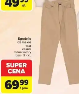 Carrefour Spodnie damskie TEX casual oferta