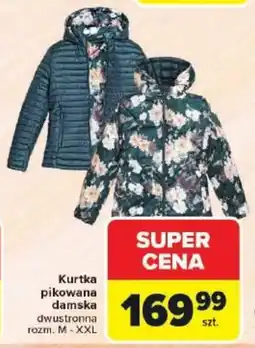 Carrefour Kurtka pikowana damska dwustronna oferta