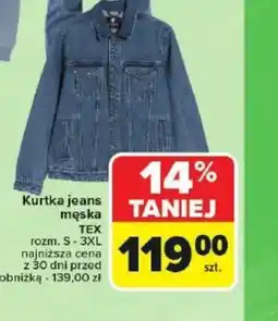 Carrefour Kurtka jeans męska TEX oferta