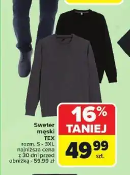 Carrefour Sweter męski TEX oferta