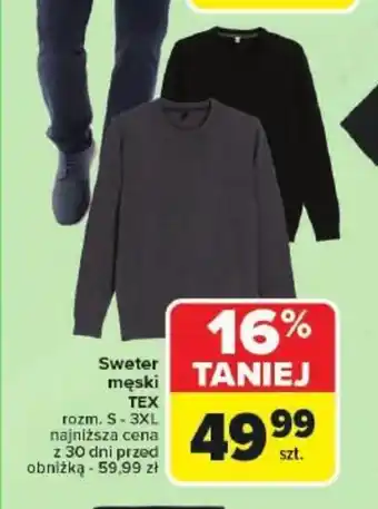 Carrefour Sweter męski TEX oferta