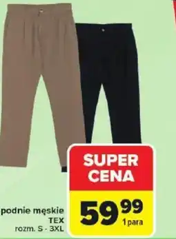 Carrefour Spodnie męskie TEX oferta