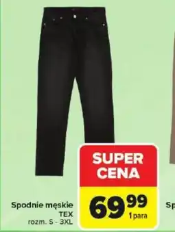 Carrefour Spodnie męskie TEX oferta