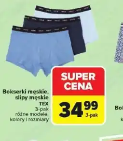 Carrefour Bokserki męskie, slipy męskie TEX oferta