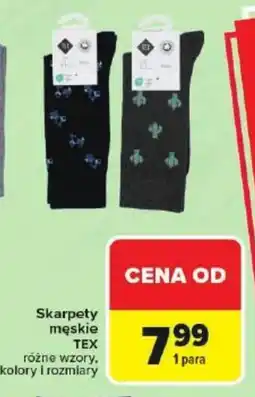 Carrefour Skarpety męskie TEX oferta