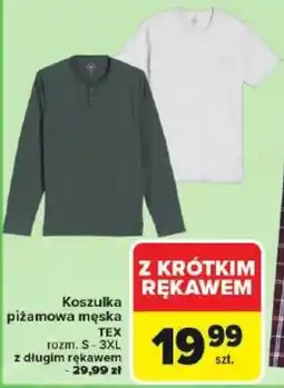 Carrefour Koszulka piżamowa męska TEX oferta