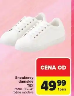 Carrefour Sneakersy damskie TEX oferta