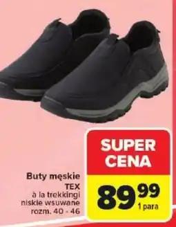 Carrefour Buty męskie TEX oferta