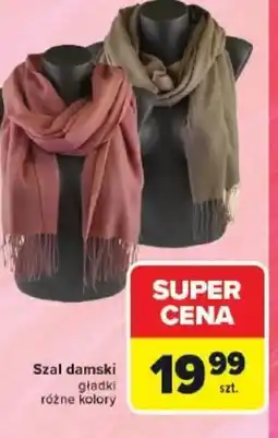 Carrefour Szal damski gładki oferta