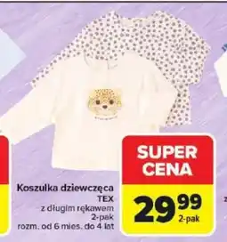 Carrefour Koszulka dziewczęca TEX oferta