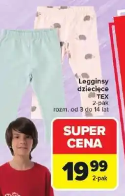 Carrefour Legginsy dziecięce TEX oferta