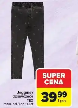 Carrefour Jeggingsy dziewczęce TEX oferta