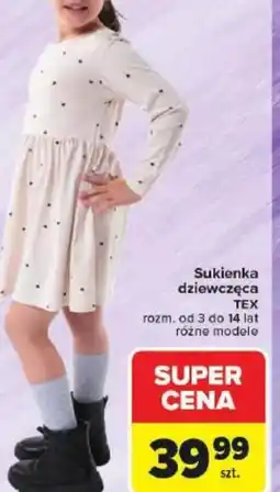 Carrefour Sukienka dziewczęca TEX oferta