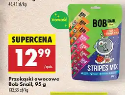 Biedronka Przekąski owocowe Bob Snail Stripes Mix oferta