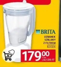 Selgros Dzbanek szklany z filtrem Brita oferta