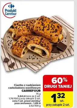 Carrefour Market Ciastko z nadzieniem czekoladowo-waniliowym Carrefour oferta