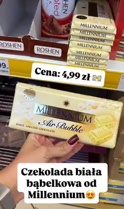 Dino Czekolada biała bąbelkowa Air Bubble Millennium oferta