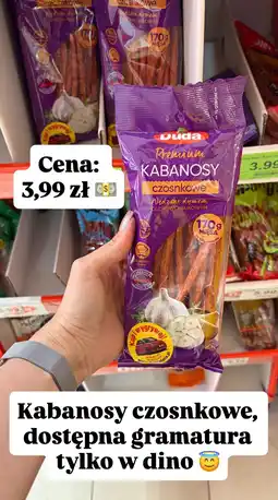 Dino Kabanosy czosnkowe Premium Duda oferta