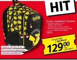 Selgros Plecak 3-komorowy Pokemon oferta