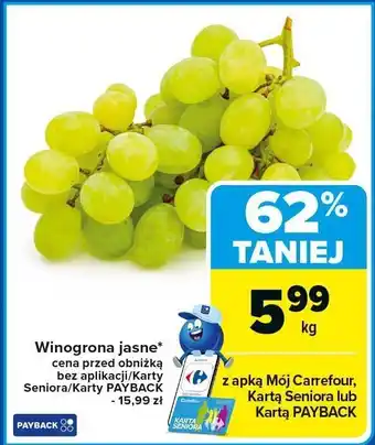 Carrefour Winogrona jasne Carrefour oferta
