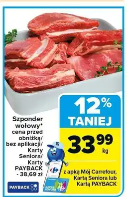 Carrefour Szponder wołowy Carrefour oferta