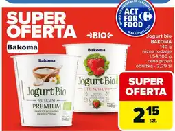 Carrefour Jogurt Bio Bakoma Premium oferta