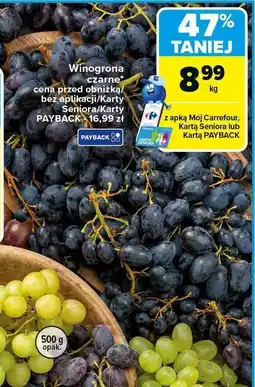 Carrefour Winogrona czarne Carrefour oferta