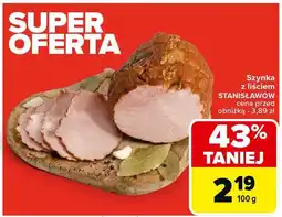 Carrefour Szynka z liściem Stanisławów oferta
