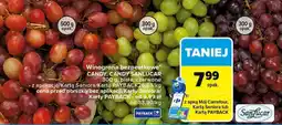 Carrefour Winogrona bezpestkowe Candy Sanlucar białe, czerwone oferta
