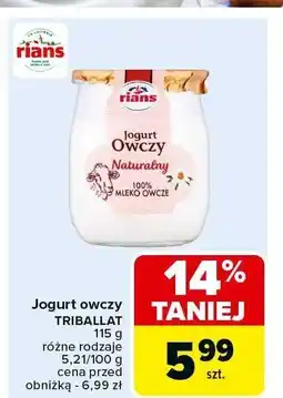 Carrefour Jogurt owczy Triballat oferta