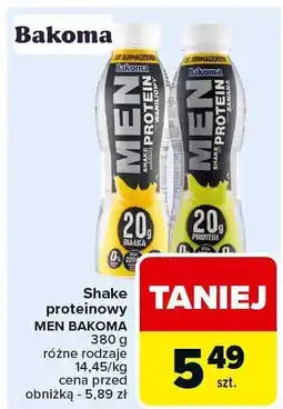 Carrefour Shake proteinowy Men Bakoma oferta
