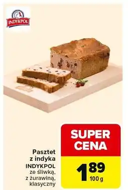 Carrefour Pasztet z indyka ze śliwką z żurawiną klasyczny Indykpol oferta