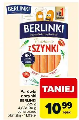 Carrefour Parówki z szynki Berlinki oferta