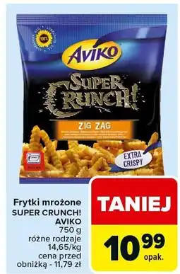 Carrefour Frytki mrożone Super Crunchi Zig Zag Aviko oferta