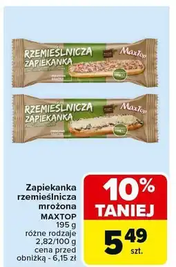 Carrefour Zapiekanka rzemieślnicza mrożona Maxtop oferta
