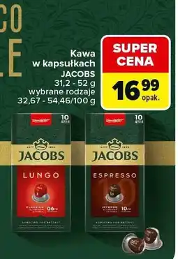 Carrefour Kawa w kapsułkach Jacobs oferta