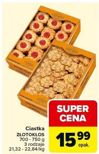 Carrefour Ciastka Złotokłos oferta