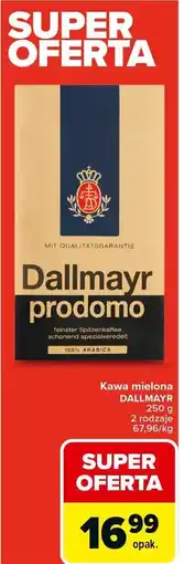 Carrefour Kawa mielona Dallmayr Prodomo oferta