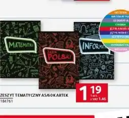 Selgros Zeszyt tematyczny A5 oferta