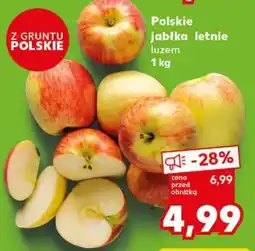 Kaufland Polskie jabłka letnie luzem 1 kg oferta