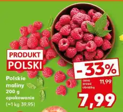 Kaufland Polskie maliny 200 g opakowanie oferta
