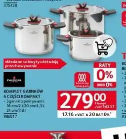 Selgros Komplet garnków Zwilling 6 części Kompakt oferta