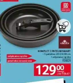 Selgros Komplet 3 patelni Smart Gerlach oferta