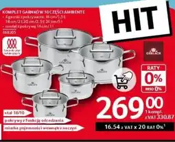 Selgros Komplet garnków 10 części Ambiente Gerlach oferta