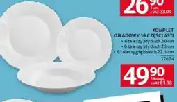 Selgros Komplet obiadowy 18 części oferta