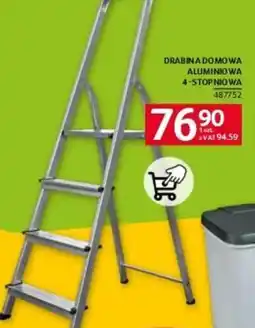 Selgros Drabina domowa aluminiowa 4-stopniowa oferta