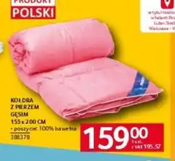Selgros Kołdra z pierzem gęsim oferta